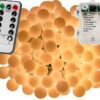 Párty osvětlení – 10 m, 100 LED diod, teple bílé, na baterie
