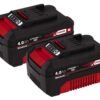 Baterie Einhell Power X-Change –  2 x 4 Ah, 18 V