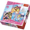 Puzzle 3v1 Princezny Disney 20×19,5cm v krabici 28x28x6cm