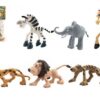 Zvířátka safari ZOO plast 9-10cm 6ks v sáčku