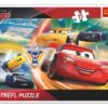 Puzzle deskové Cars/Boj o vítězství 33x23cm 15 dílků